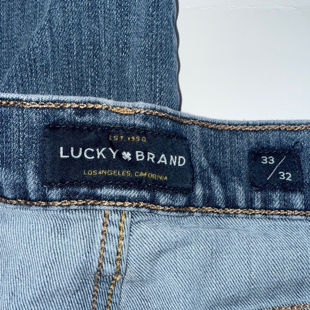 Lucky Brand Men’s Straight Blue Jeans Size 31x32 - Picture 5 of 12